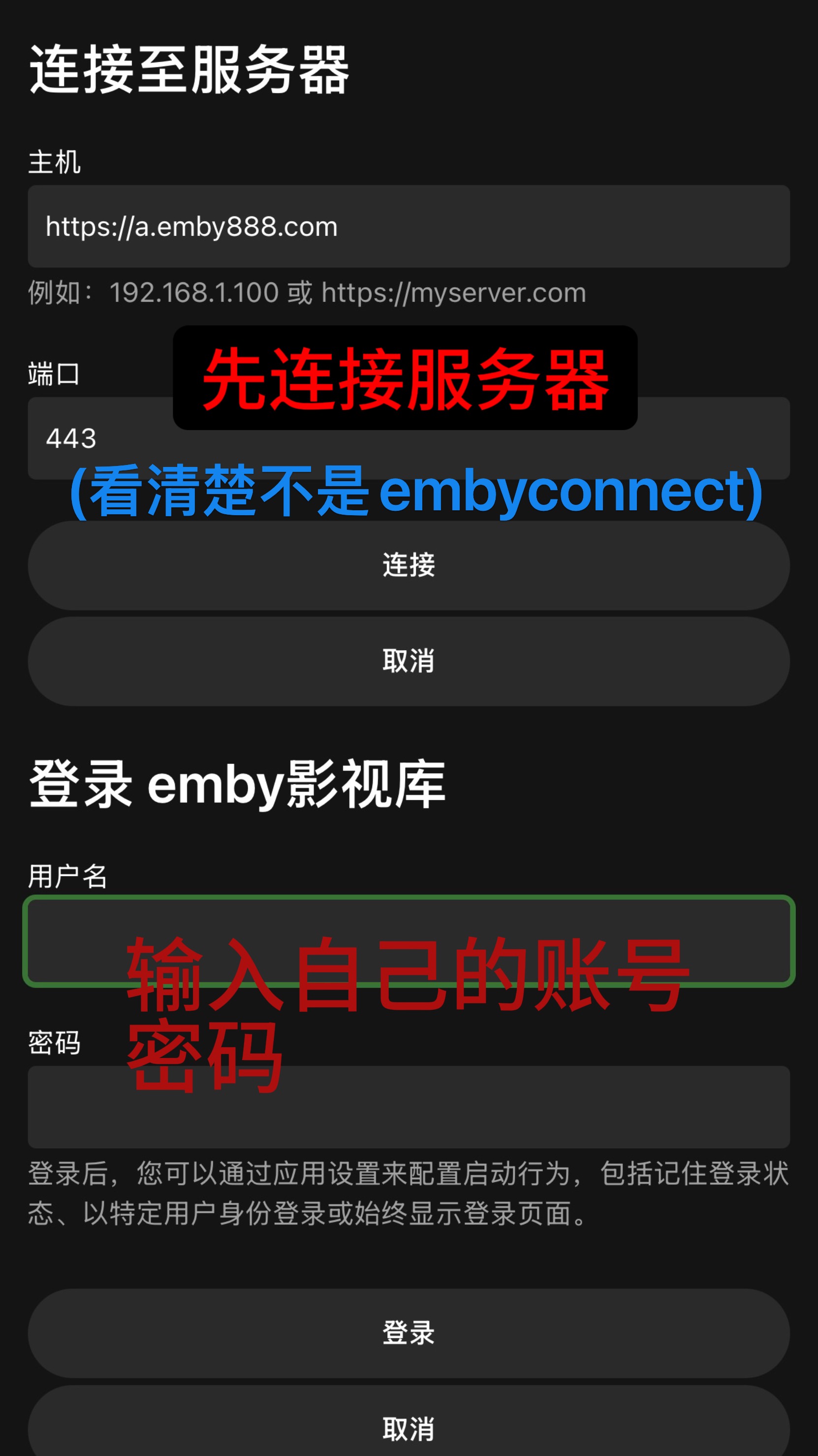 Emby 客户端配置教程